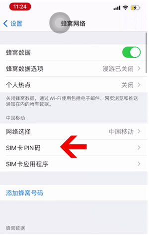 信州苹果14维修网分享如何给iPhone14的SIM卡设置密码 