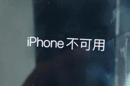 信州苹果服务网点分享锁屏界面显示“iPhone 不可用”如何解决 