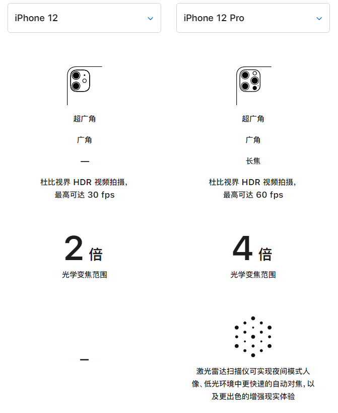 信州苹果手机维修分享苹果 iPhone 12 与 iPhone 12 Pro 选哪款 